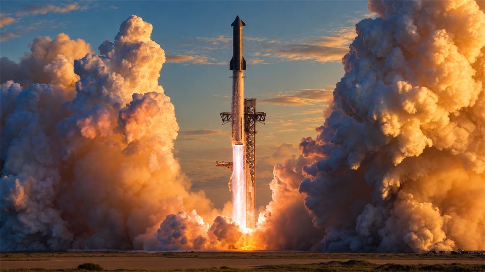 Starship at golden hour on Mac